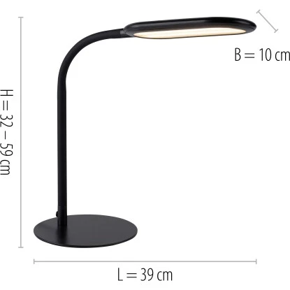 Leuchten Direkt Schreibtischleuchte Kelly Schwarz 39 X 59,5 Cm 10 Leuchten Direkt Schreibtischleuchte Kelly Schwarz 39 X 59,5 Cm – Bild 8