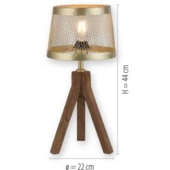 Leuchten Direkt Tischleuchte Frederic Messing Matt 22x44 Cm FSC® -Beleuchtungsgeschäft 4043689976170 2426 07