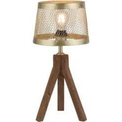 Leuchten Direkt Tischleuchte Frederic Messing Matt 22x44 Cm FSC® -Beleuchtungsgeschäft 4043689976170 2426 S 1