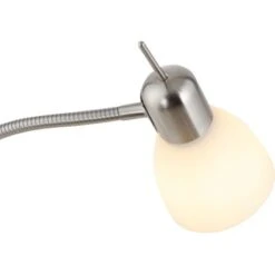 Leuchten Direkt Stehleuchte Karo Stahlfarben H: 118 - 159,5 Cm -Beleuchtungsgeschäft 4043689977122 2426 08