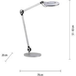 Leuchten Direkt Schreibtischleuchte Niklas Schwarz 78 X 103 Cm -Beleuchtungsgeschäft 4043689980795 2426 07
