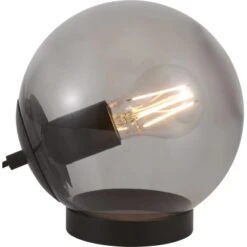 Tischleuchte 18,5 Cm Ø 18 Cm Grau