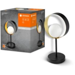 Ledvance Tischlampe Decor Memphis Schwarz-Gold 36,5 Cm -Beleuchtungsgeschäft 4058075759206 2010 S 09