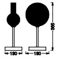 Ledvance Tischlampe Decor Memphis Schwarz-Gold 36,5 Cm -Beleuchtungsgeschäft 4058075759206 2010 VM 05