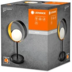 Ledvance Tischlampe Decor Memphis Schwarz-Gold 36,5 Cm -Beleuchtungsgeschäft 4058075759206 2010 VP 06