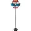 Globo Stehleuchte Ticon Samt Multicolor 1-flammig Ø 45 Cm -Beleuchtungsgeschäft 408779 3749 15266S2