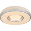 Globo LED-Deckenleuchte Colla Weiß-Silber Ø 41 Cm -Beleuchtungsgeschäft 408963 3749 4174124