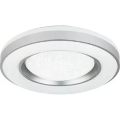 Globo LED-Deckenleuchte Colla Weiß-Silber Ø 50 Cm