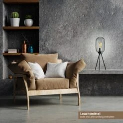 Amare Stehlampe Vintage Metall 60 Cm Schwarz -Beleuchtungsgeschäft 4251083912100 4655 05