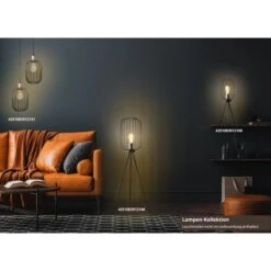 Amare Stehlampe Vintage Metall 60 Cm Schwarz -Beleuchtungsgeschäft 4251083912100 4655 06