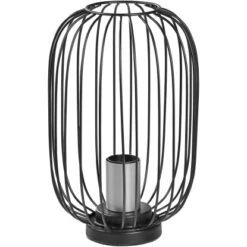 Amare Tischlampe Vintage Metall 18 Cm X 29 Cm Schwarz