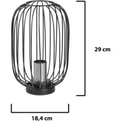 Amare Tischlampe Vintage Metall 18 Cm X 29 Cm Schwarz -Beleuchtungsgeschäft 4251083915828 4655 07