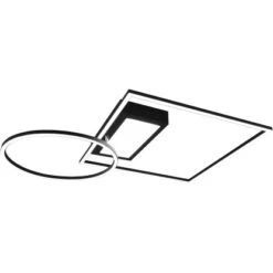 Trio LED-Deckenleuchte Downey Schwarz Matt CCT 2.700 K - 6.500 K -Beleuchtungsgeschäft 4450805 2451 2