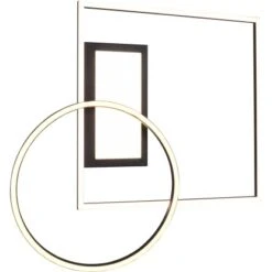 Trio LED-Deckenleuchte Downey Schwarz Matt CCT 2.700 K - 6.500 K -Beleuchtungsgeschäft 4450805 2451 7