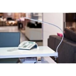 Nino Leuchten LED-Klemmleuchte Inkl. 12 LEDs 3W Nickel Matt