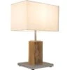 Nino Leuchten Tischleuchte Gump Eiche Hell Silberfarbig -Beleuchtungsgeschäft 481801 3524 1