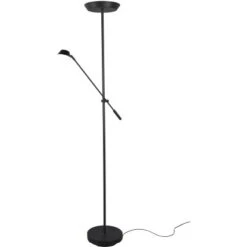 Trio LED-Stehleuchte Haora 17W + 3,5W Touch-Dimmer Schwarz Matt -Beleuchtungsgeschäft 527671 2451 0 1