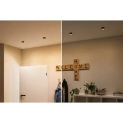 Paulmann LED Einbauleuchten-Set Gil Coin 3StepDim Rd Starr 3x6W Schwarz Matt/Gold -Beleuchtungsgeschäft 528187 2425 07