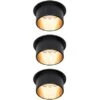 Paulmann LED Einbauleuchten-Set Gil Coin 3StepDim Rd Starr 3x6W Schwarz Matt/Gold -Beleuchtungsgeschäft 528187 2425 1