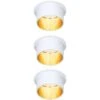 Paulmann LED Einbauleuchten-Set Gil Coin 3StepDim Rd Starr 3x6W Weiß Matt/Gold -Beleuchtungsgeschäft 528195 2425 1