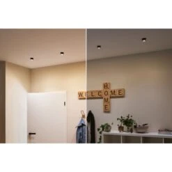 Paulmann LED Einbauleuchten-Set Gil Coin 3StepDim Rd Starr 3x6W Schwarz Matt/Eisen Alu -Beleuchtungsgeschäft 528196 2425 07