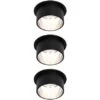 Paulmann LED Einbauleuchten-Set Gil Coin 3StepDim Rd Starr 3x6W Schwarz Matt/Eisen Alu -Beleuchtungsgeschäft 528196 2425 1