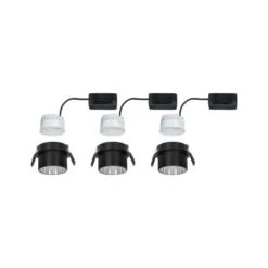 Paulmann LED Einbauleuchten-Set Gil Coin 3StepDim Rd Starr 3x6W Schwarz Matt/Eisen Alu -Beleuchtungsgeschäft 528196 2425 13