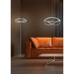 Trio LED Stehleuchte Charivari Nickel Matt 1750 Mm X 520 Mm X 520 Mm -Beleuchtungsgeschäft 591542 2451 7