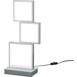Trio LED Tischleuchte Sorrento Aluminium Gebürstet 500 Mm X 240 Mm X 130 Mm