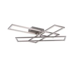 Reality LED-Deckenleuchte Corso 1-flammig Nickel Matt 66 Cm X 60 Cm -Beleuchtungsgeschäft 612084 2451 8