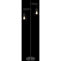 Globo Stehleuchte Mina 2-flammig Metall Schwarz Matt 13 Globo Stehleuchte Mina 2-flammig Metall Schwarz Matt -Beleuchtungsgeschäft 756345 3749 5