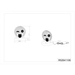 LED-Schreibtischlampe Smiley Chrom 1-flammig 3,2 W -Beleuchtungsgeschäft 763302 2451 3