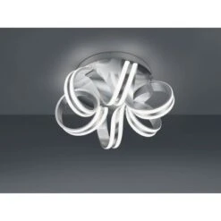 Trio LED-Deckenlampe Carrera Aluminium Gebürstet 1-flammig 38 W