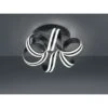 Trio LED-Deckenlampe Carrera Schwarz Matt 1-flammig 38 W