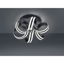 Trio LED-Deckenlampe Carrera Schwarz Matt 1-flammig 38 W