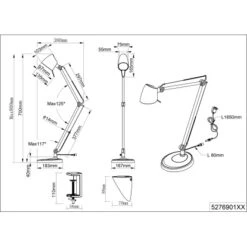 Trio LED-Schreibtischlampe Rado Weiß Matt 1-flammig 16 Trio LED-Schreibtischlampe Rado Weiß Matt 1-flammig -Beleuchtungsgeschäft 769579 2451 3