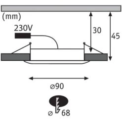Paulmann LED-Premium Einbauleuchte Suon Extrawarm -Beleuchtungsgeschäft 785256 2425 Bild08