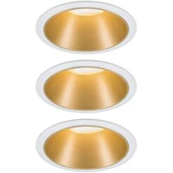 Paulmann LED-Einbauleuchte Cole 3 X 6,5 W Weiß-Gold Matt