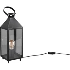 Reality Tischlampe Farola Schwarz Matt 46,5 X 13 X 13 Cm