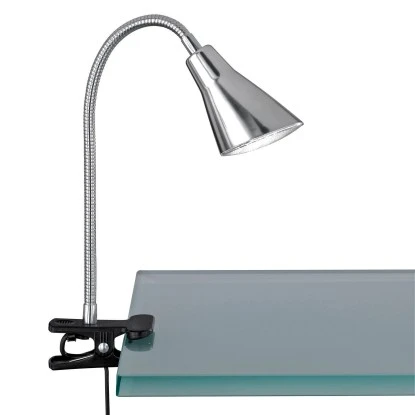 Trio LED-Klemmleuchte Nickel 3 Trio LED-Klemmleuchte Nickel