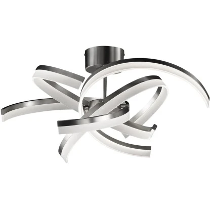 Fischer & Honsel LED-Deckenleuchte Sund TW 4x 8 W Weiß-Nickel 3400 Lm 3 Fischer & Honsel LED-Deckenleuchte Sund TW 4x 8 W Weiß-Nickel 3400 Lm