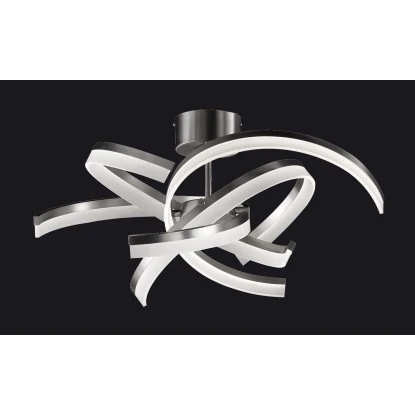 Fischer & Honsel LED-Deckenleuchte Sund TW 4x 8 W Weiß-Nickel 3400 Lm 5 Fischer & Honsel LED-Deckenleuchte Sund TW 4x 8 W Weiß-Nickel 3400 Lm – Bild 3