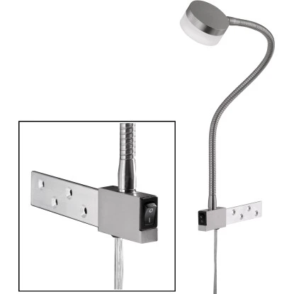Fischer & Honsel LED-Bettleuchte Flex Lug 1x 5 W Nickel 5400 Lm 3 Fischer & Honsel LED-Bettleuchte Flex Lug 1x 5 W Nickel 5400 Lm