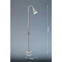 Fischer & Honsel Stehleuchte Lolland 1x E27 Max. 25 W Grau -Beleuchtungsgeschäft 890998 1546 3