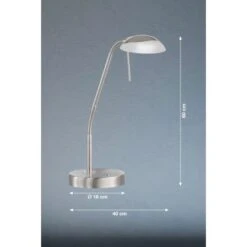 Fischer & Honsel LED-Tischleuchte Pool TW 1x 5 W Nickel 530 Lm -Beleuchtungsgeschäft 891064 1546 3
