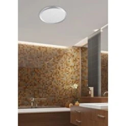 Trio LED-Deckenleuchte Cinzia 400 Mm X 30 Mm Chrom -Beleuchtungsgeschäft 891276 2451 4