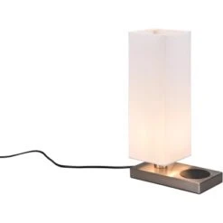 Reality Tischleuchte Haley 350 Mm X 200 Mm X 100 Mm Nickel Matt