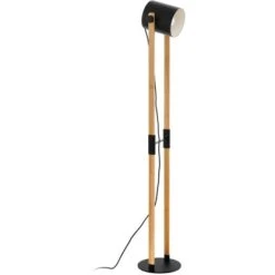 Eglo Stehleuchte Hornwood 1-flammig Schwarz-Creme E27 28 W -Beleuchtungsgeschäft 9002759430481 3539 S 0004