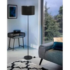 Eglo Stehleuchte Maserlo 1-flammig Schwarz E27 60W -Beleuchtungsgeschäft 9002759990466 3539 AB 0002