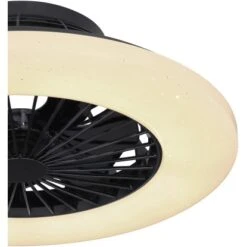 Globo LED-Deckenventilator Travo 1-flammig Schwarz 500 X 175 Mm -Beleuchtungsgeschäft 9007371405954 3749 CU 01